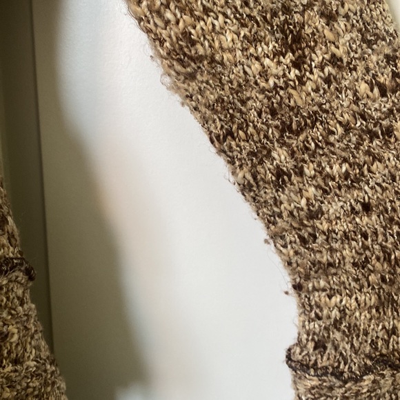 Boston Proper Faux Fur Collar Tie Front Cardigan. - Picture 10 of 16